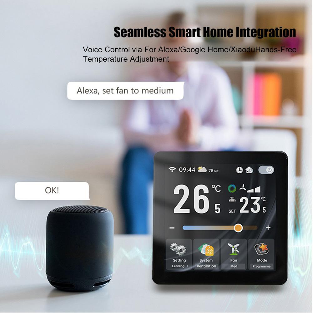 Voice Activated Voice Activated Thermostat Touch-Based Operation User-Friendly Interface Versatile Compatibility