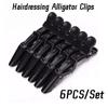 6pcs/Lot Plastic Hair Clip Hairpin Hairdressing Clamps Claw Section Alligator Clips Barber For Styling Salon Accessories