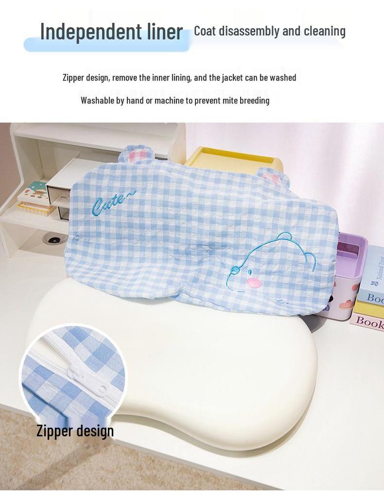 Memory Foam Neck Support Pillow for Students and Children