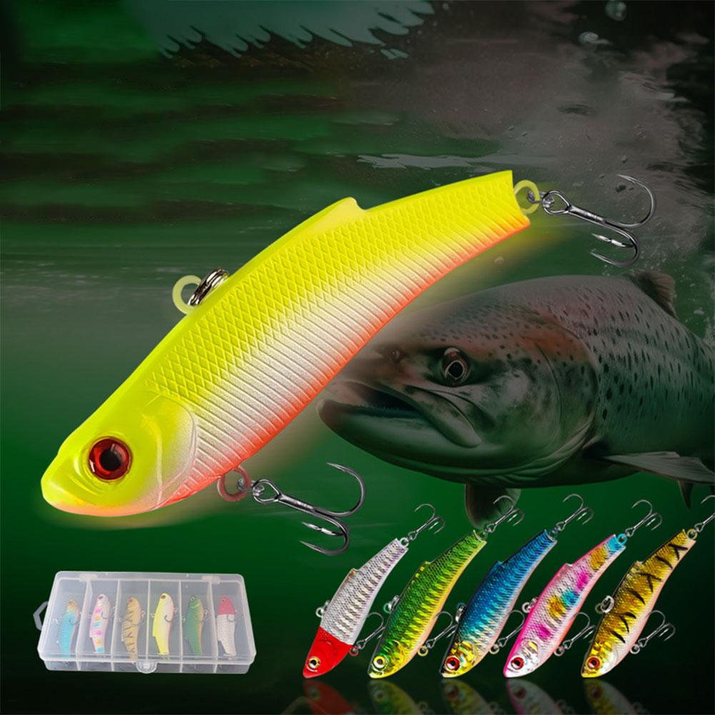 6Pcs Fishing Lure Vibration Artificial Hard Baits 7cm 16g Wobbler Fishing Bait for Bass Pike Perch Pesca