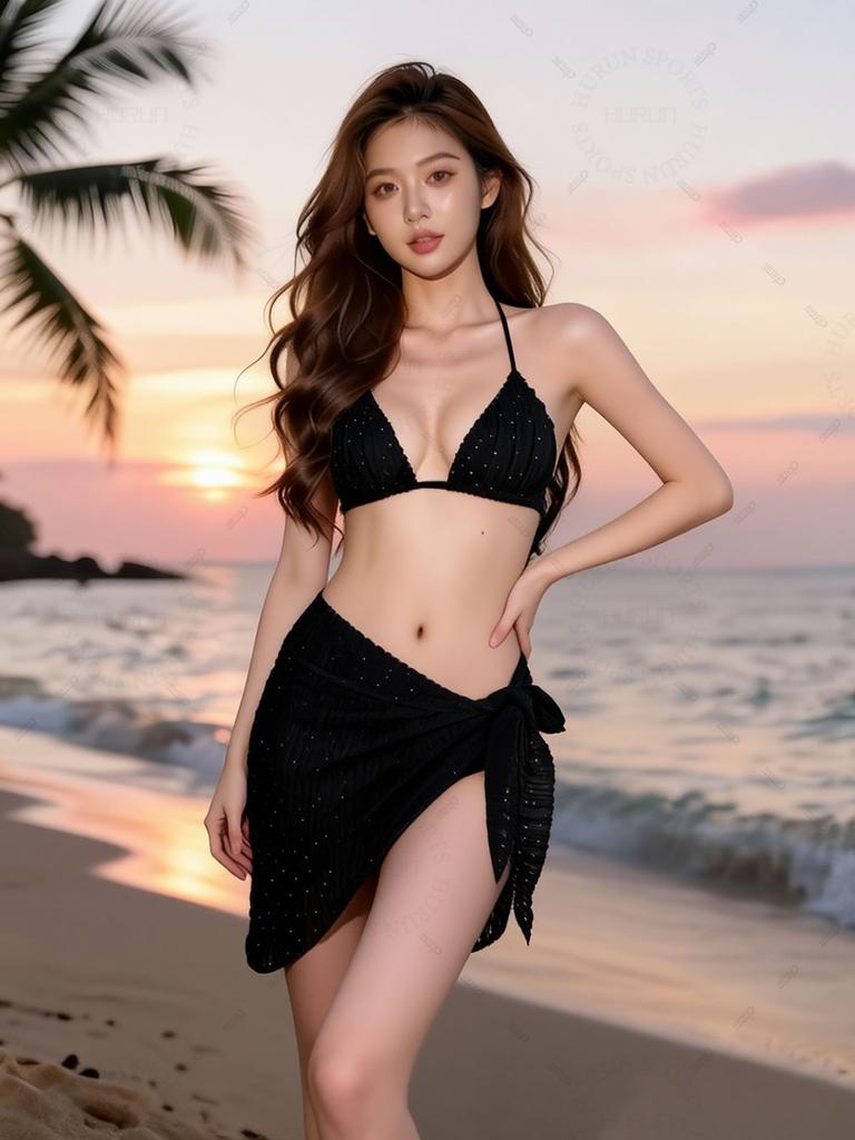 Split Pure Desire Bikini Swimsuit Women's 1011 New Three-piece Set Sexy Large and Small Breasts Gather Hot Spring Beach Swimsuit