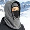 Fleece Lined Ski Face Mask Breathable Mesh Thermal Neck Warmer Winter Cycling Hat  Winter Cycling