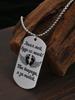 Stainless steel keychain and necklace, guardian angel wings, engraved badge, Ideal Gift for Men, Couples, Boyfriend, Family & Friends