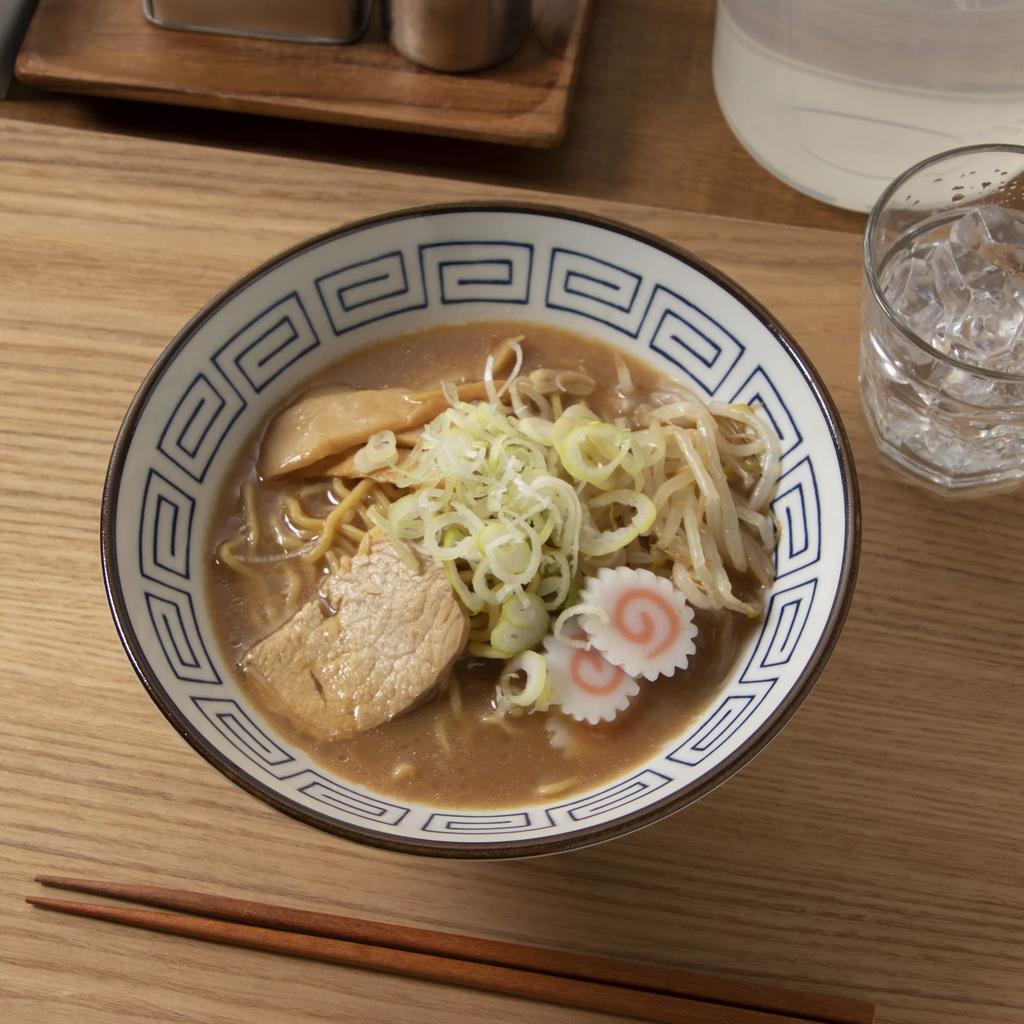 Marusan Kondo Ramen Ssangyong Dishwasher Made in 22503 Bowl, Ceramic, Design, Blue, Safe, Japan,