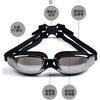 Premium Anti-Fog Waterproof Large-Frame Prescription Non-Prescription Swim Goggles Adults Unisex Black Blue Pink