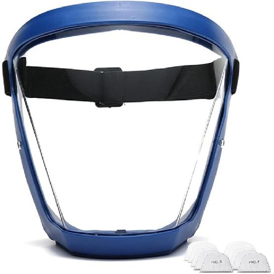 Anti-Fog Face Shield Unisex HD Clear Mask Replace Transparent Outdoor Full Face Mouth Protection Face Mask