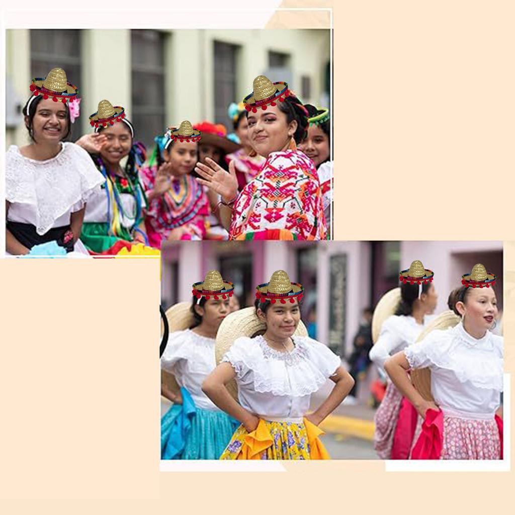 Mexiko Hut Form Haarband Karneval Party Erwachsene Teenager Fotografie Stirnbänder Bequem Make-up Fotos Machen Kopfschmuck