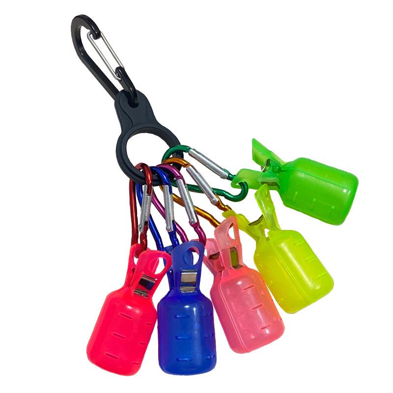 Egi Lure Squid Hook Set: Portable Shore Rock Baits with Protective Cover and Clip