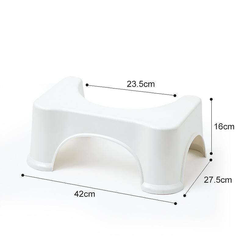 1Pcs Anti-Slip Toilet Stool Squatting Foot Stool Non-Skid Step Stool for Adults Kid Elderly Pregnancy Bathroom Squat Potty Stool