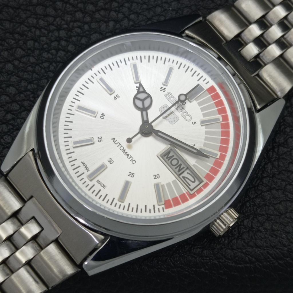 AUTOMATIC VINTAGE REFURBISHED SEIKO 5 6309A JAPAN MENS SILVER WATCH A440756-9 Sk-a440756-1