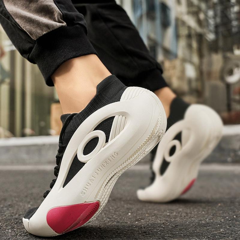 Summer Men's Slip-On Casual Shoes Mesh Breathable Platform Sneakers Fashion Designer Knitted Vulcanized Shoes Zapatillas Hombre