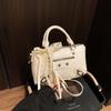 2025 summer new rivet small square bag fashion locomotive style shoulder bag texture cute messenger bag bag woman