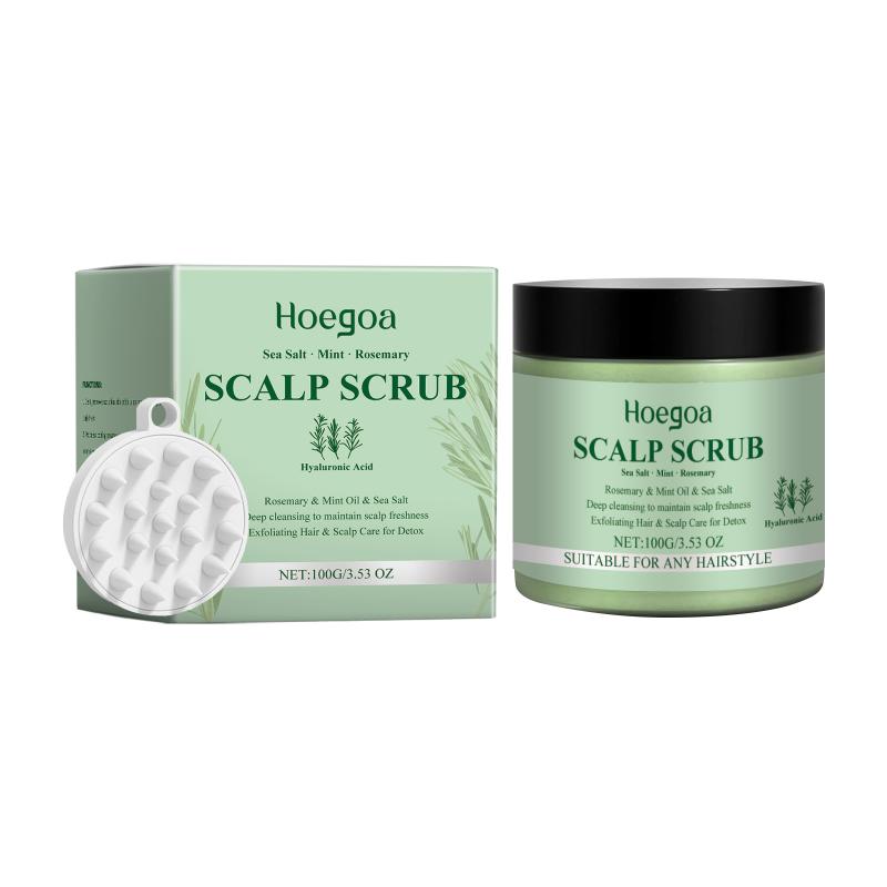 Masaj Silicon pentru Scalp și Exfoliant cu Rozmarin Curățare Profundă Reglarea Sebumului Îndepărtare Mătreață Ameliorare Mâncărime Exfoliere pentru Utilizare Zilnică în Baie