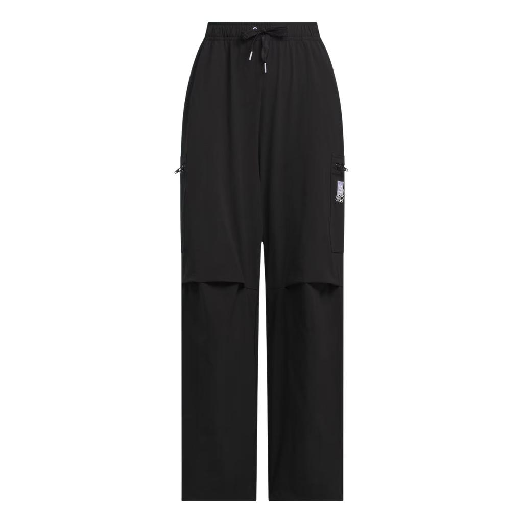 Adidas Originals City Skate Trousers Loose Fit Lace-Up Cargo Sports Comfortable Casual Pants Women Bottoms Black JN1684