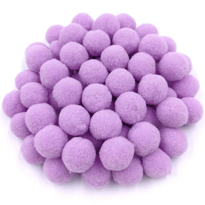 18/25mm Multicolor Pompom Fluffy Sewing Craft Soft Pompones Plush Ball for DIY Wedding Decor Kids Toy Handmade Jewelry Accessories Handmade Material