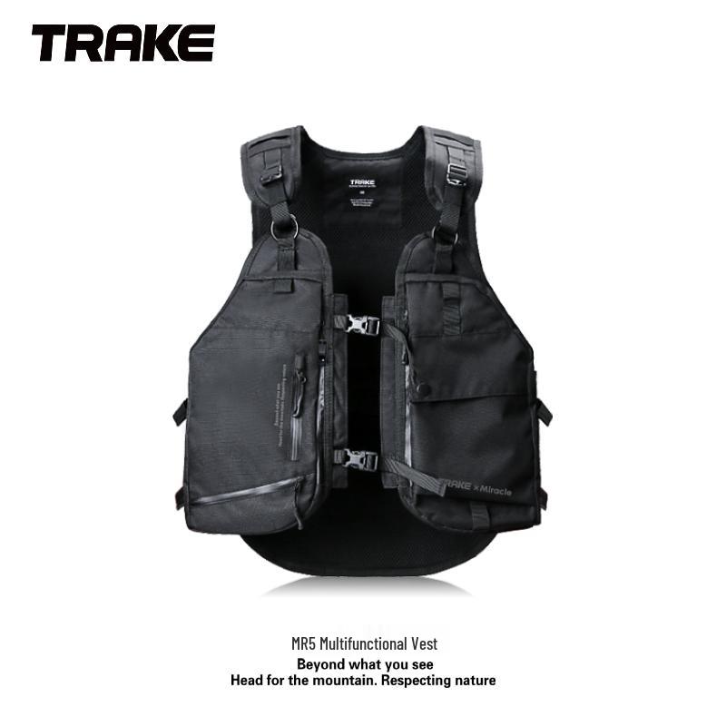 

Unisex Waterproof Snowboard Vest Backpack with Double Board Multi-Function M (Recommended for 50kg~70kg) чорний