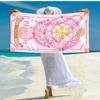 Personalized customized proof beach towel with Sailor Moon pattern - soft, absorbent,quick-drying,perfect swimming,camping&bathing