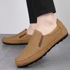 Luxury Men Casual Shoes Leather Men Loafers Handmade Flats Slip-On Flats Leisure Walk Mocasines High Quality Man Driving Shoes
