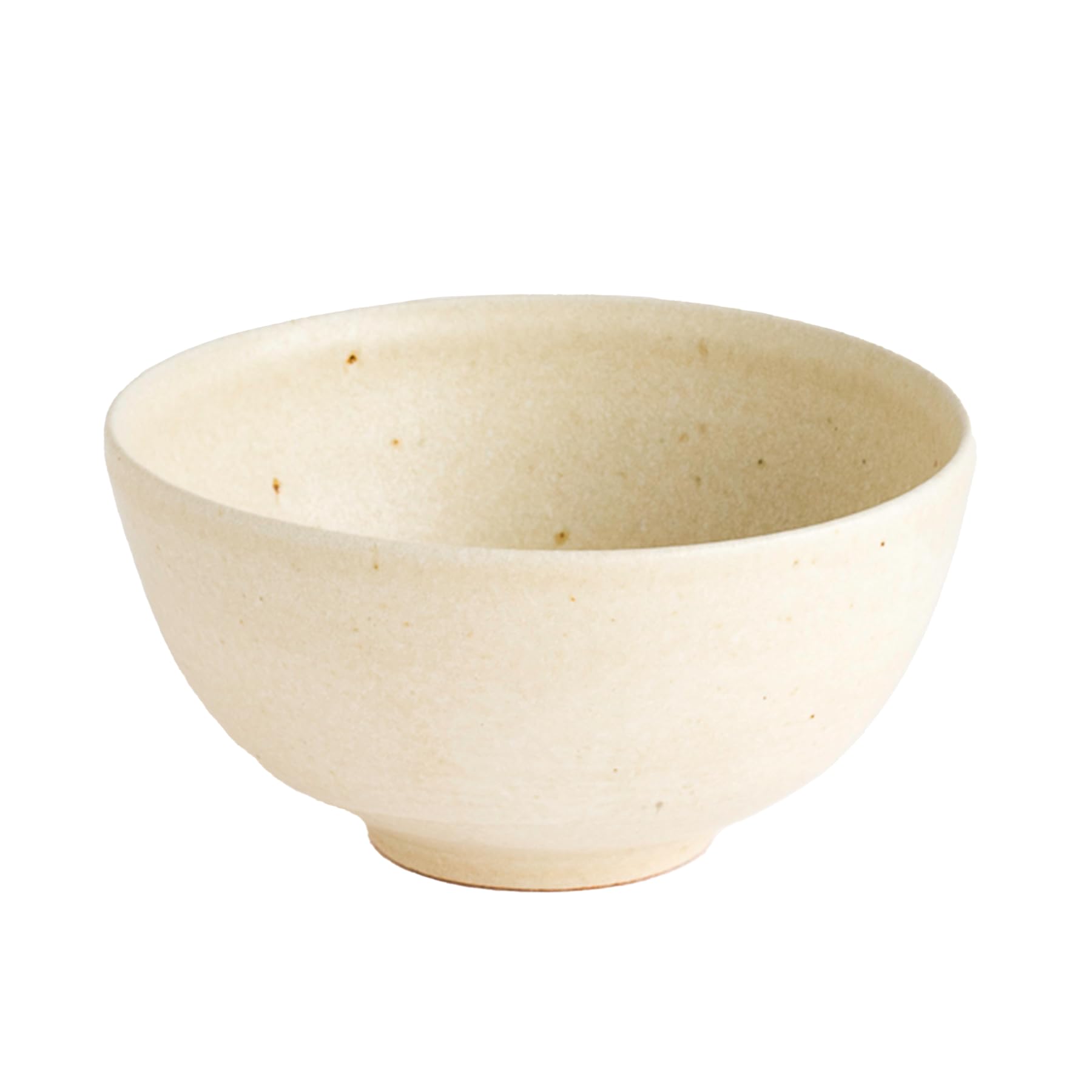 

Shigaraki ware by Meizan, TEIBAN WARE, rice bowl, approximately 12cm diameter, microwave and dishwasher safe (off-white)