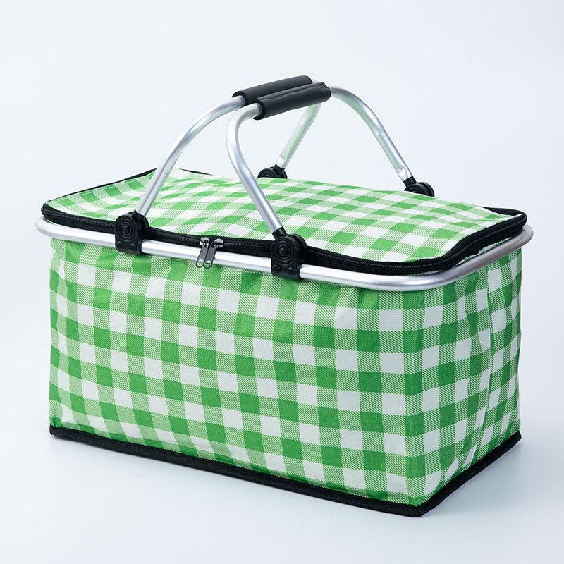 Large Capacity Insulated Picnic Basket - Portable, Foldable & Leak-Proof Aluminum Foil Bag for BBQs, Camping & Travel