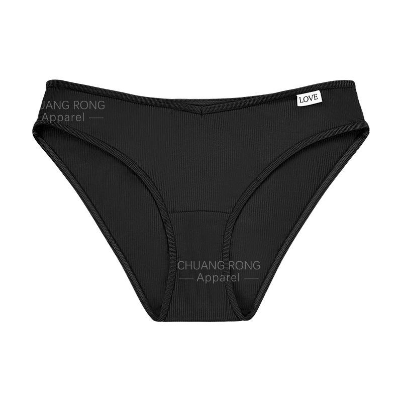 

Европейское и американское спортивное нижнее белье с резьбовой буквой, низкая талия, хлопковая ластовица, удобное и дышащее, без зажимов на бедрах, спортивные трусы для S чёрный
