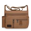Men's New Large Capacity Crossbody Bag Multi Functional Water Cup Commuting Shoulder Bag Casual Travel Canvas Bag