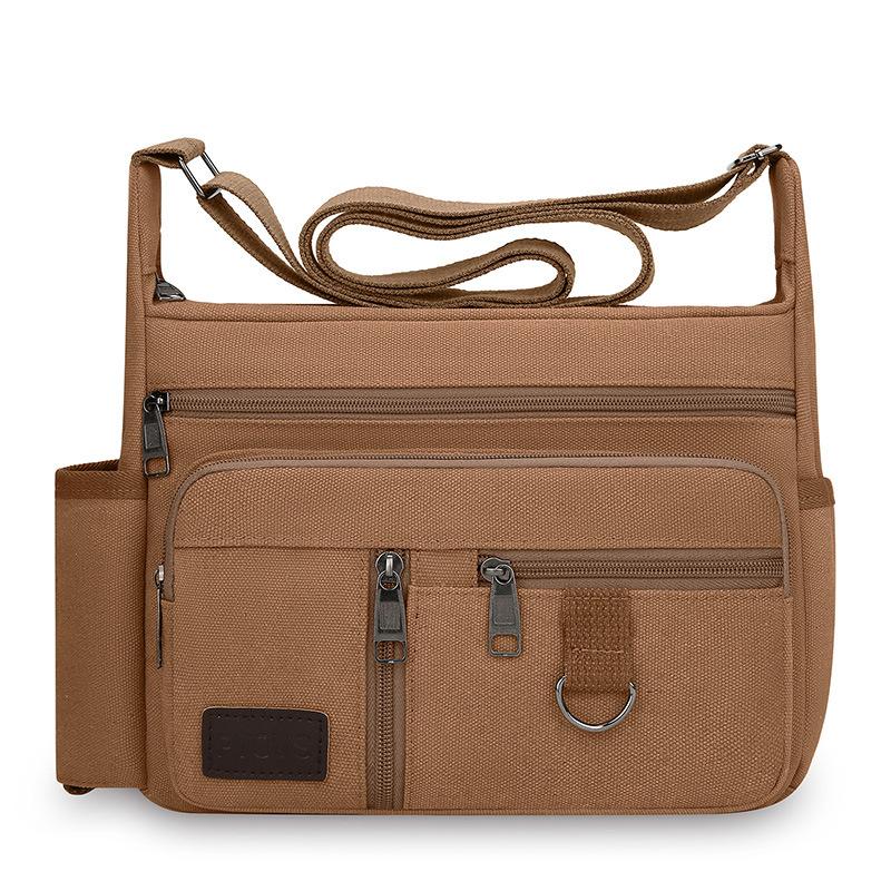 

Мужская новая сумка кроссбоди большой вместимости, многофункциональная сумка через плечо для поездок на работу, повседневная дорожная парусиновая сумка