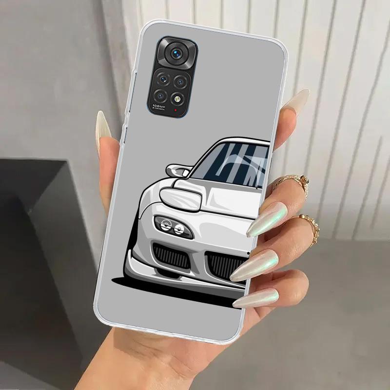 

JDM Sports Cars Male Men Phone Case for Xiaomi Redmi Note 15 14 14S 13 12S 12 Pro 11S 11 Plus 11T 11E 10S Soft Funda Print Shell Redmi Note 14 Pro 5G