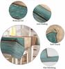 Teal Rustic Square Tablecloth Waterproof Turquoise Green Brown Retro Table Cloth Cover for Baby Shower Baptism Buffet Party