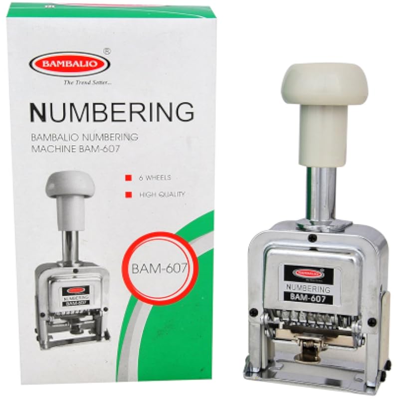 Bambalio 6 Digits Big Characters Size Numbering Machine Bam - 607