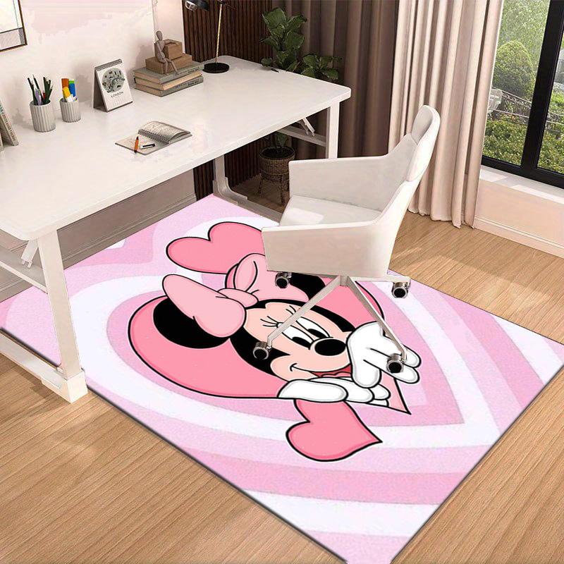 Pink Mouse Artwork Printed Area Rug for Office, Chair Rug, Decorative Carpet Floor Mat, Large Size Fan gifts Christmas gifts