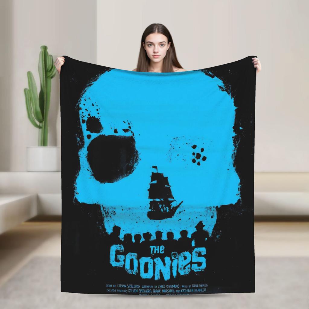 Super Warm Blankets Travel Office The Goonies Never Say Die  Throw Blanket  Flannel Bedspread For Outdoor Novelty Sofa Bed Cover