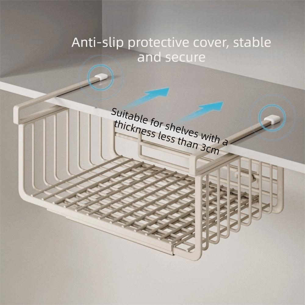 Large Capacity Under Cabinet Storage Rack Carbon Steel Spice Holder Cabinet