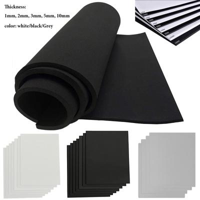 1ks Tloušťka 1mm2mm3mm5mm10mm Eva Foam Listy Zvuk pohlcující hluk Spone Foam Craft Eva listy Ruční výroba Materiál pro výrobu modelů
