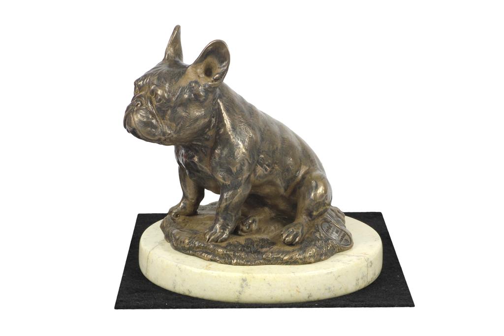 Französische Bulldogge, Frenchie II - Hundefigur, Hundesilhouette-Figur, Trophäe für die Art-Dog-Hundeausstellung
