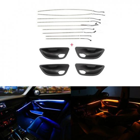 2 Color Car Interior Door Ambient light Atmosphere for BMW 5 Series F10 F11 CIC