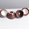 with Lid Ceramics Storage Jar Multi-functional Candlestick Decorative Pinecone Candle Cup  Gift