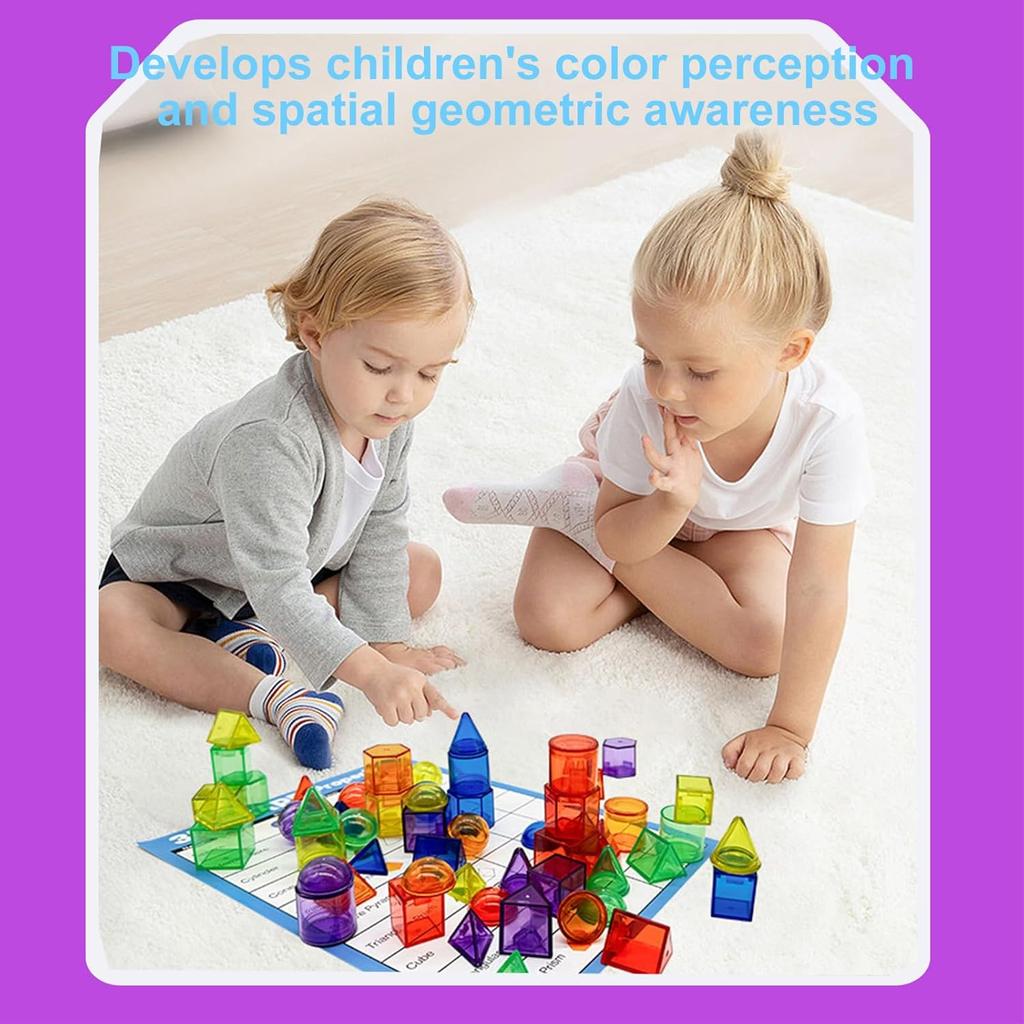 Kids Montessori Colorful Transparent Letters Numbers Set Sensory Activity Math Learning Counting Toy Education Teaching Aids