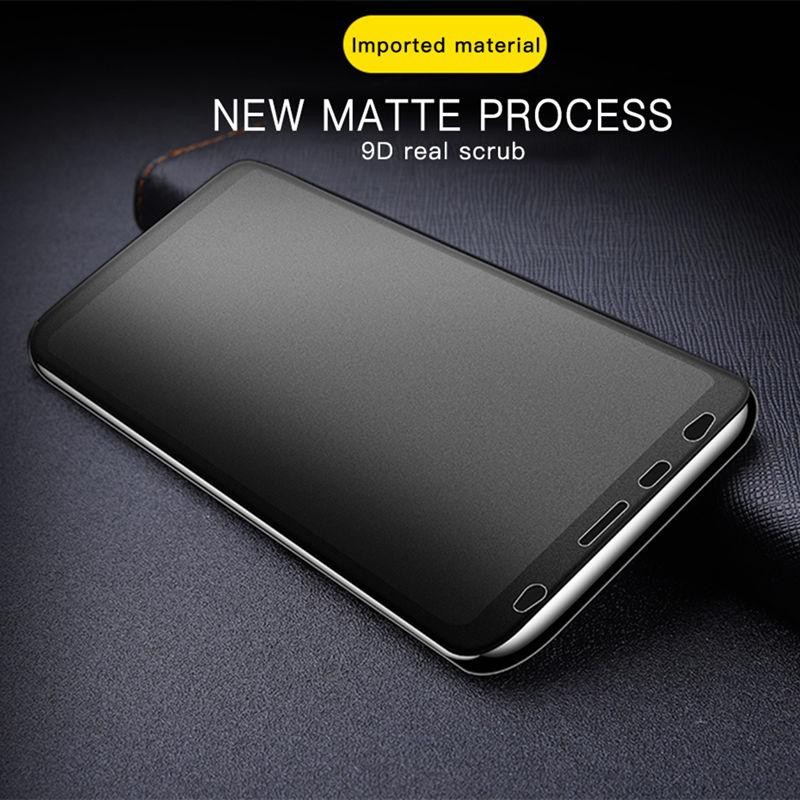 For iPhone 11 12 13 Mini 14 15 16 Pro Max X XR XS XS Max SE 2020 6 6s 7 8 Plus Matte Anti Glare Full Screen Tempered Glass Film