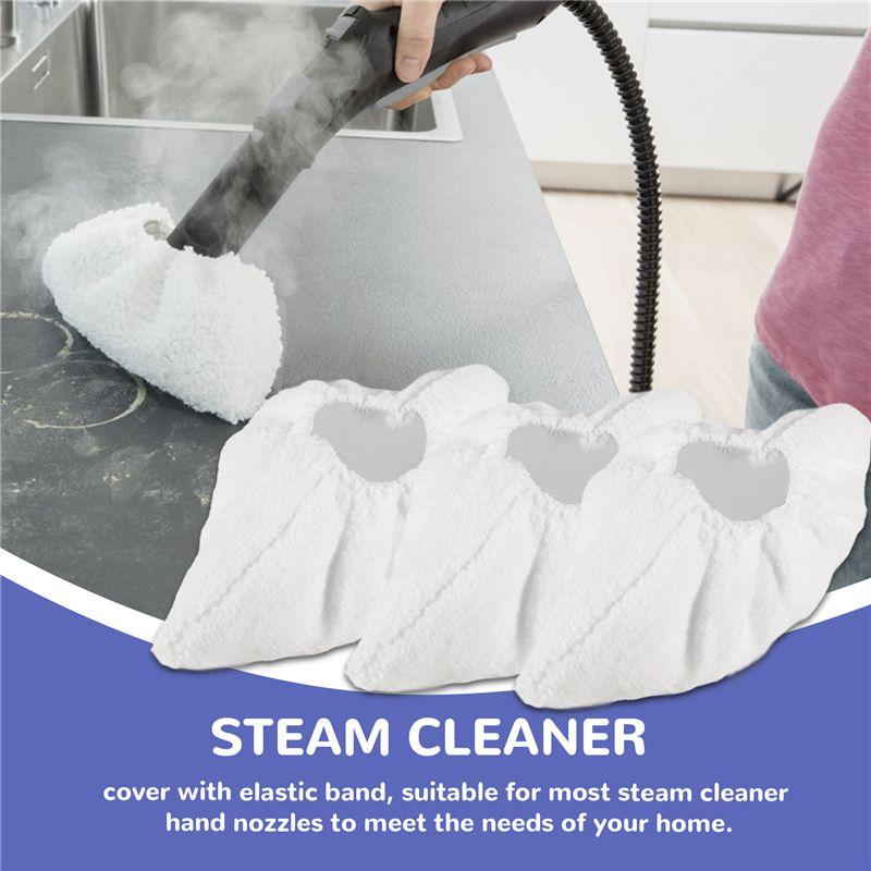 AEE4-Microfiber Cover Set For Hand Nozzle Karcher Easyfix Steam Cleaner SC1, SC2, SC3, SC4, SC5