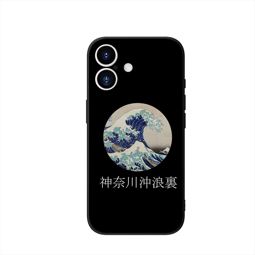 Phone Cover for Apple iPhone 16 15 14 Plus 13 12 Mini 17 Pro Max + 16E Air 16+ ProMax Case The Great Wave of Kanagawa Casing