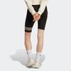 Adidas Originals Hot Girl Series Logo Print Three Stripes Tight Solid Color Sports Shorts Women Shorts Black IB7325