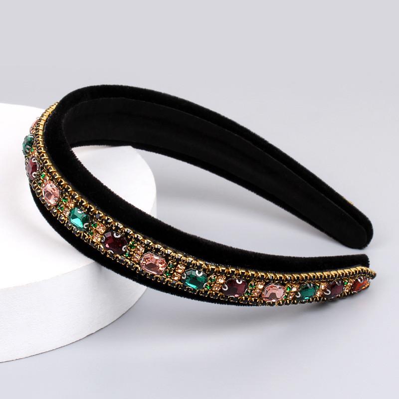 Vintage Baroque Crystal Headband With Handcrafted Water Diamond For Womens Fashion Accessory