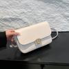 Personalized commuter small square bag women's leisure new solid color simple versatile daily temperament light luxury messenger bag