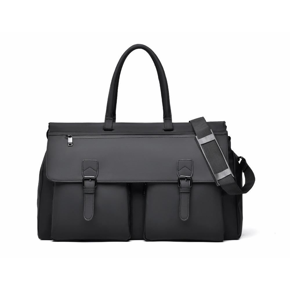 

Casual fashion short trip large capacity backpack college student backpack computer bag fitness bag commuter travel bag чорний