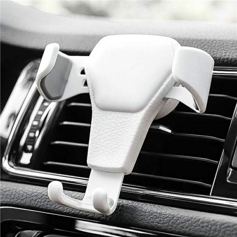 In-Stock Leather Texture Car Air Vent Phone Holder with Customizable Logo Standard