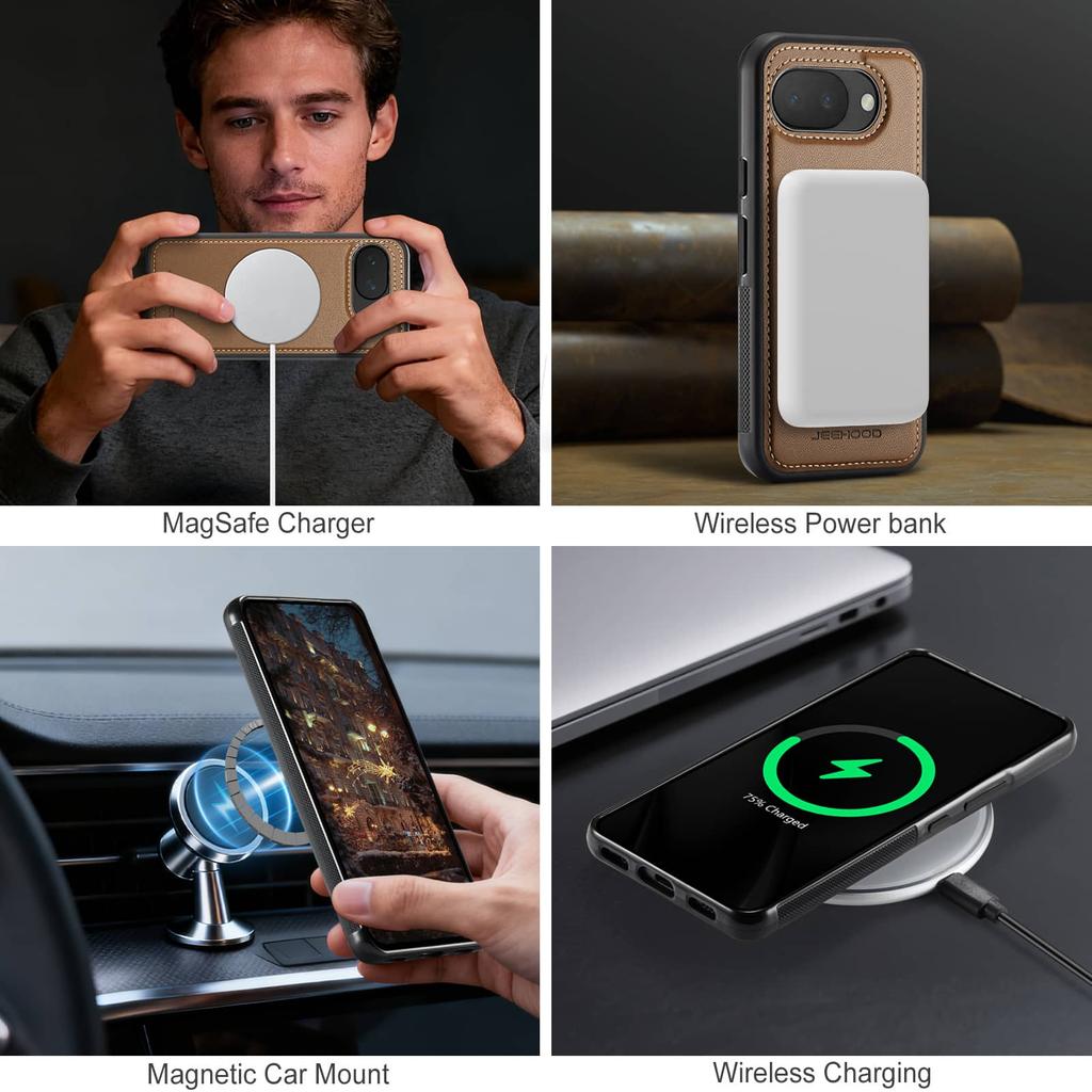 For Google Pixel 10A Magnetic 2-in-1 Detachable Wallet Case RFID Blocking Card Holder PU Leather Flip Cover Kickstand Shockproof