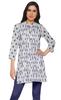 Moomaya Printed Side Slit Short Kurta Tunic For Women Summer Wear Ladies