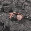 Bague simple personnalité 26 lettres anglaises ouverture réglable luxe léger design de niche haute qualité bague amour