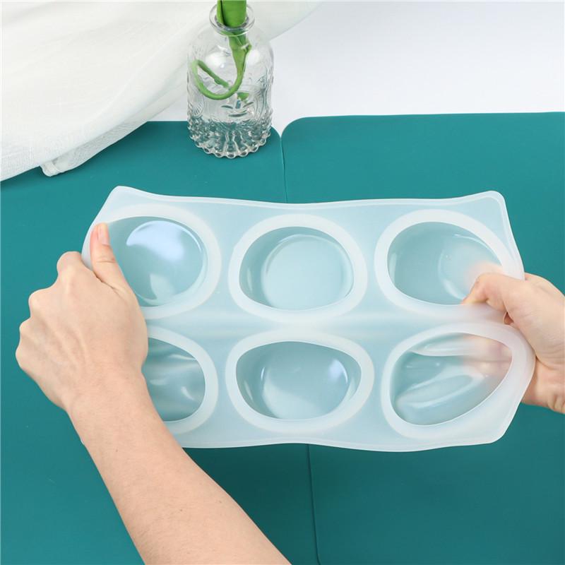 Silicone 6-Cavity Round Soap & Cake Mold